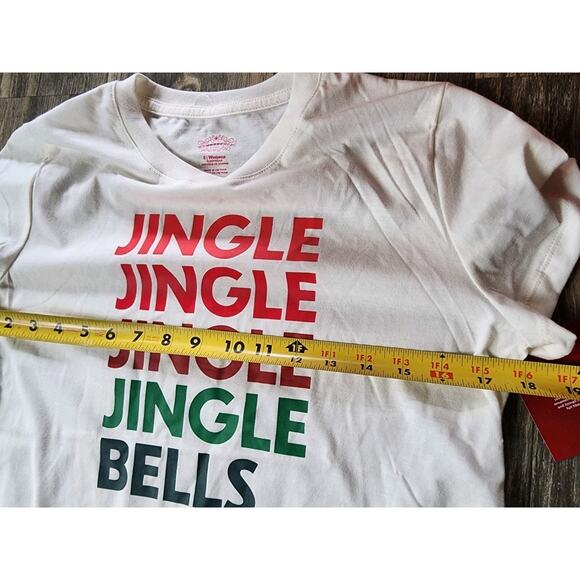 NEW! Wondershop Jingle Bells Santa Holiday 2 Pc Christmas Pajamas Women's Comfy - Picture 8 of 9
